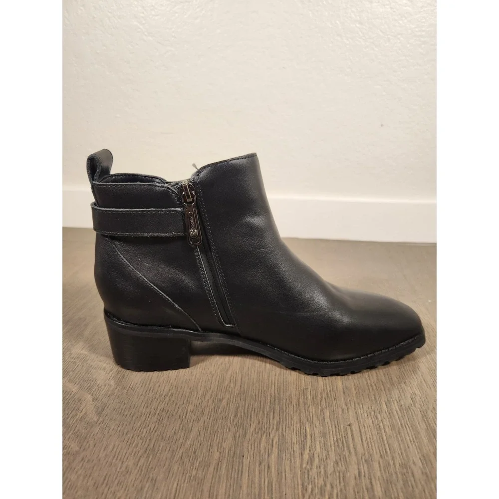 New $150 Blondo Sullivan Waterproof Black Booties 8.5 Boots Leather Nordstrom